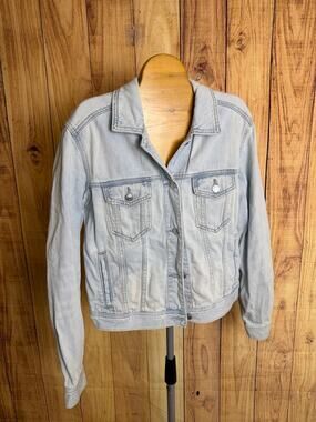 AE American Eagle Denim Jean Jacket Light Wash Women's Size S